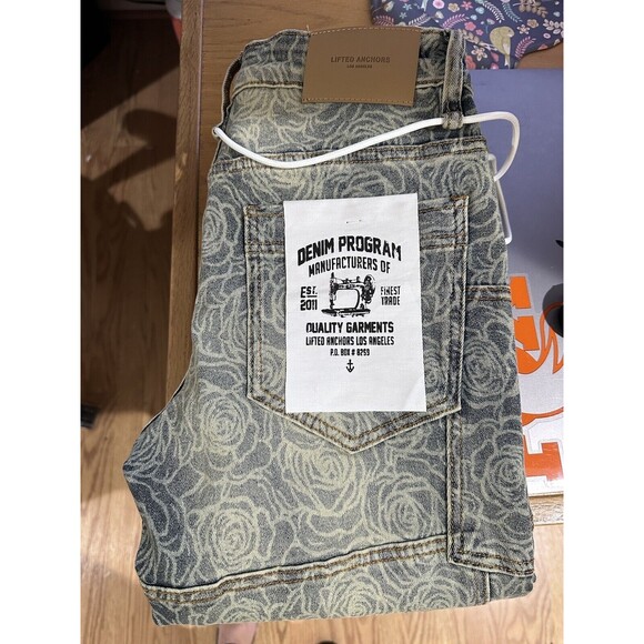 Lifted Anchors Los Angeles Patch-Work Rose Denim Skinny Jeans Size 28/32L Men's - Picture 4 of 14